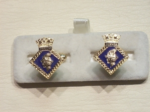HMS Hermes enamelled cufflinks - Click Image to Close